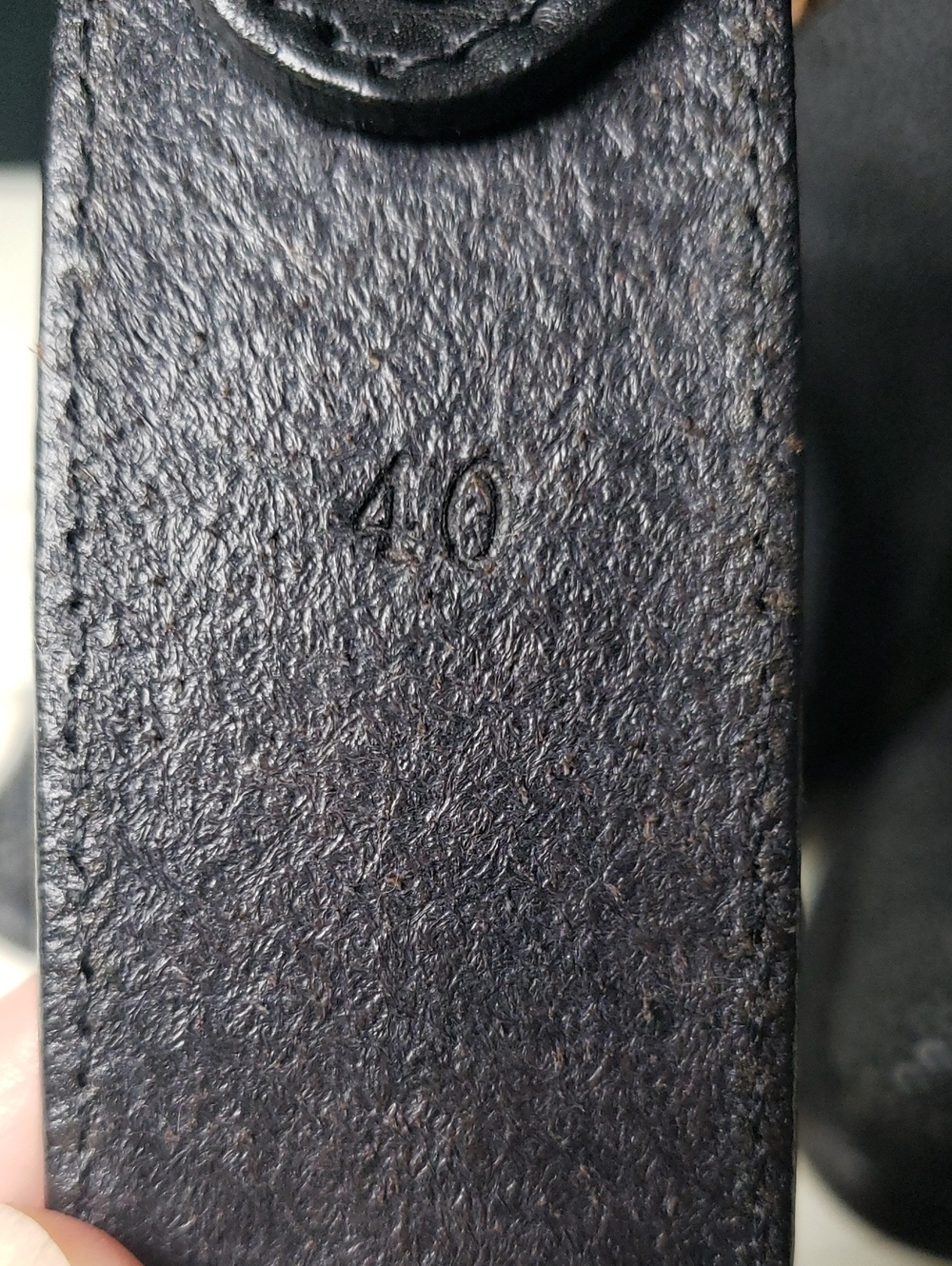 Tony Lama Cowboy Style Leather Belt style 77303 in Black - size 40 - Picture 14 of 16